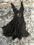 Black Button Fairy Dress, SOLD