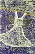 White Swirl Fairy Dress on Purple SOLD